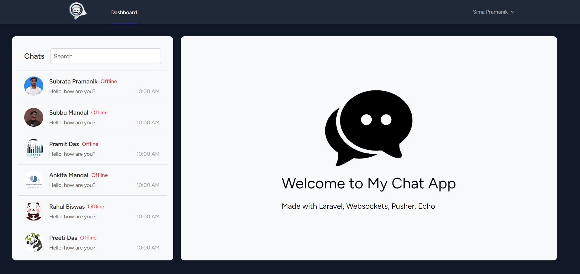 Chat App Preview